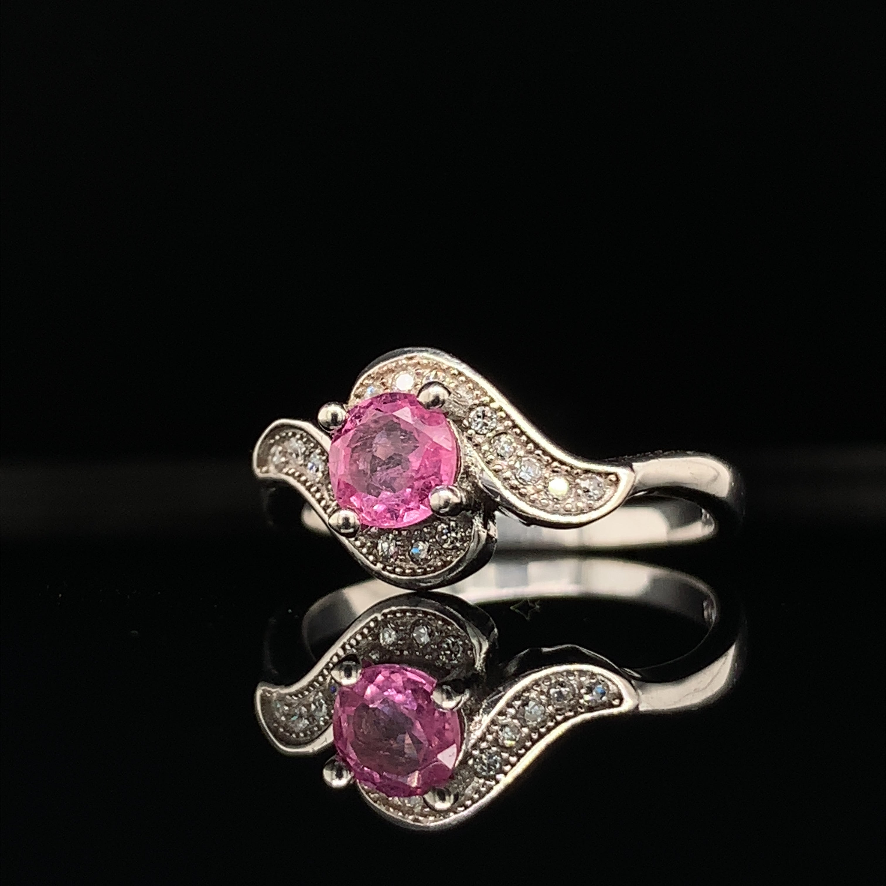 pink jewelry womens ring