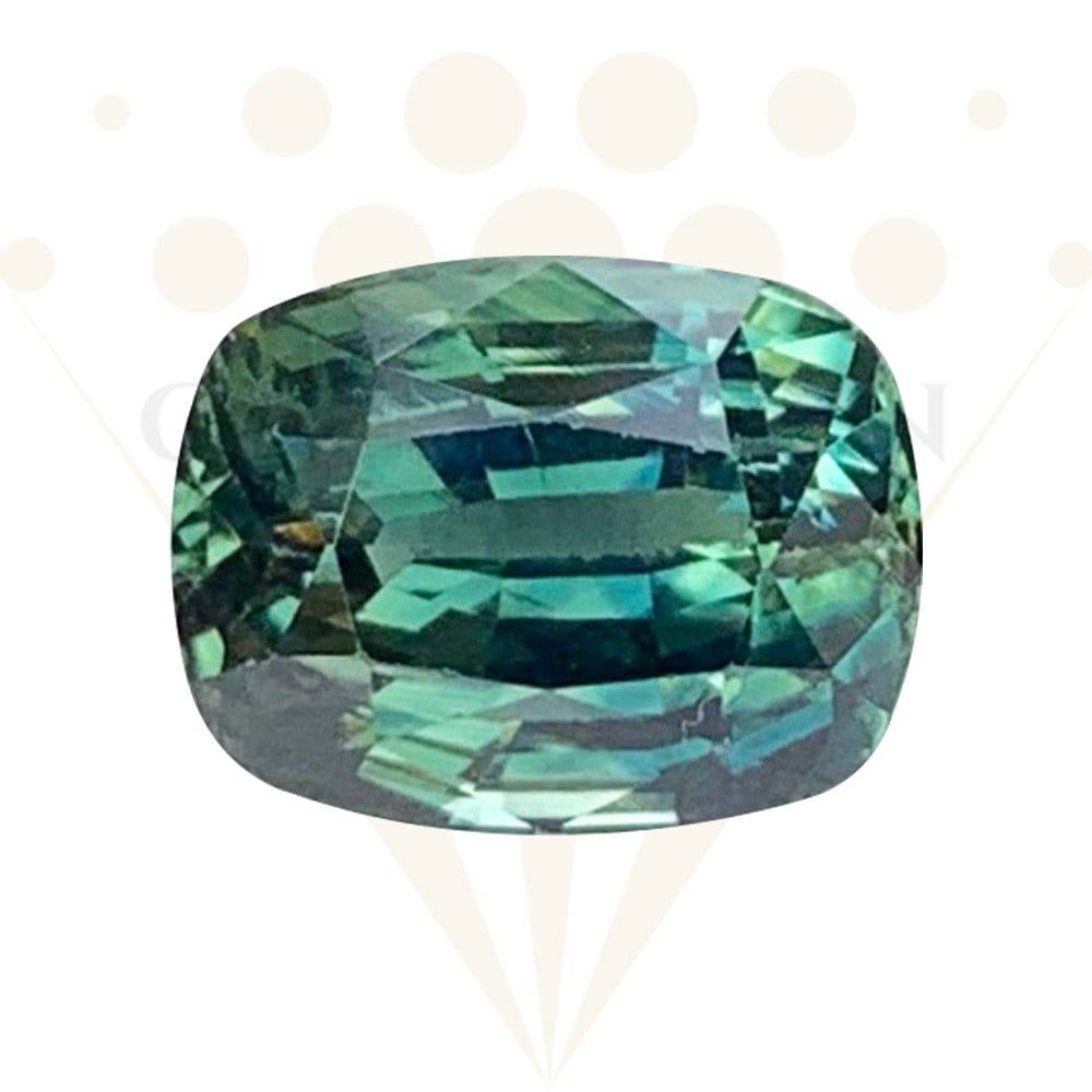 2.70 Cts Natural Teal Sapphire - (UH) - Baza Boutique 
