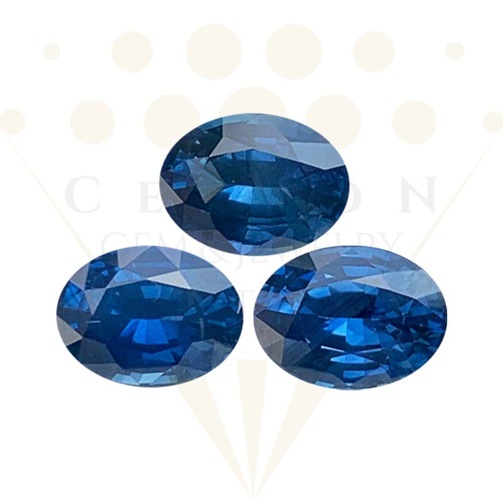 4.56 Cts Natural Blue sapphire 9x6  (H) - Baza Boutique 