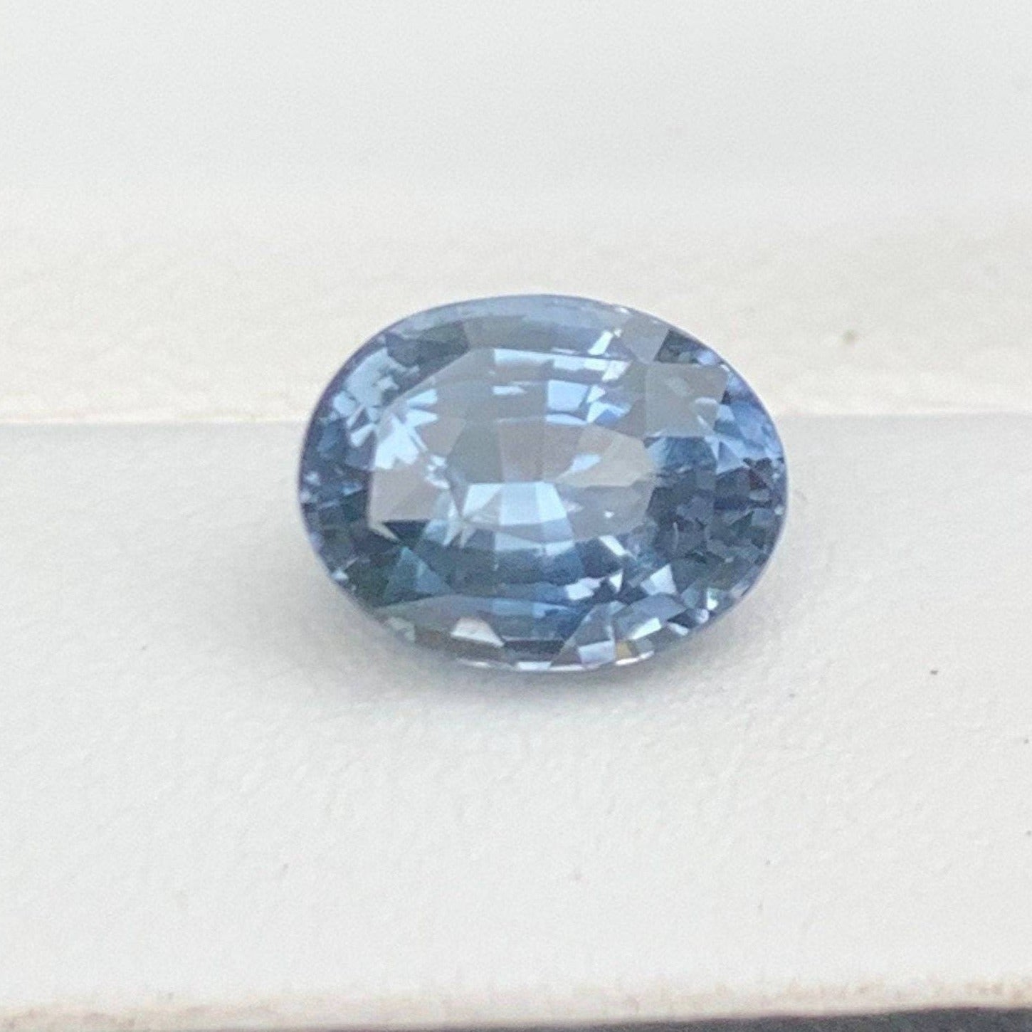 Silver Sapphire 3.37 Cts, Silver Sapphire Loose Gemstone, White Sapphire Gemstone for Gift, Silver Sapphire for Jewelry Making, Gift for her - Baza Boutique 