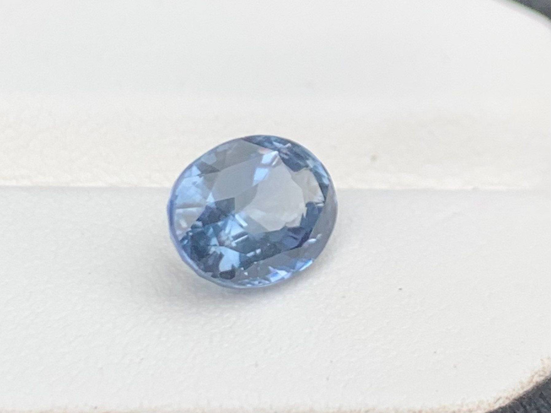 Silver Sapphire 3.37 Cts, Silver Sapphire Loose Gemstone, White Sapphire Gemstone for Gift, Silver Sapphire for Jewelry Making, Gift for her - Baza Boutique 
