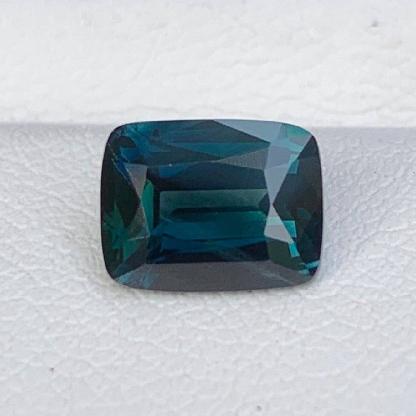 Unheated Teal Sapphire 2.25 Cts, Peacock Sapphire Engagement Ring, BlueGreen Sapphire Ring, Teal Sapphire Ring, Natural Ceylon sapphire Gift - Baza Boutique 