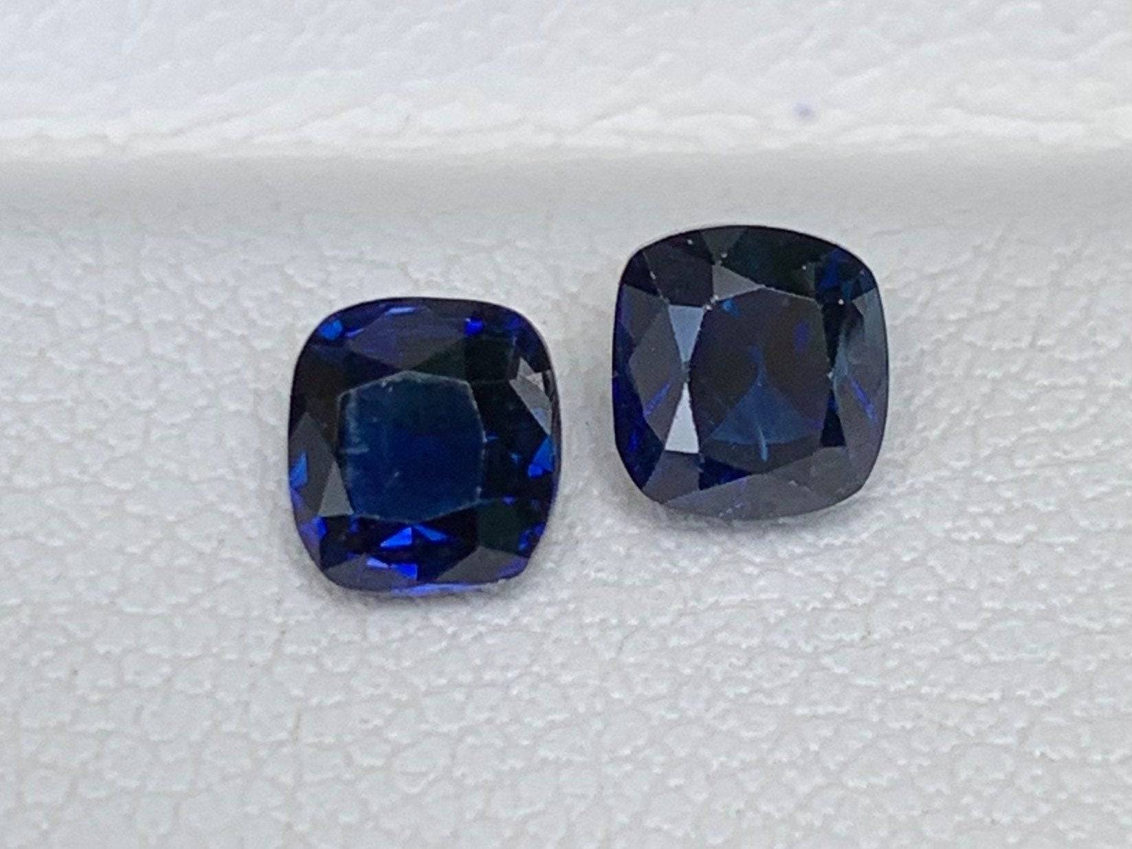 1.81 Cts Natural Blue Sapphire Pair - (H) - Baza Boutique 