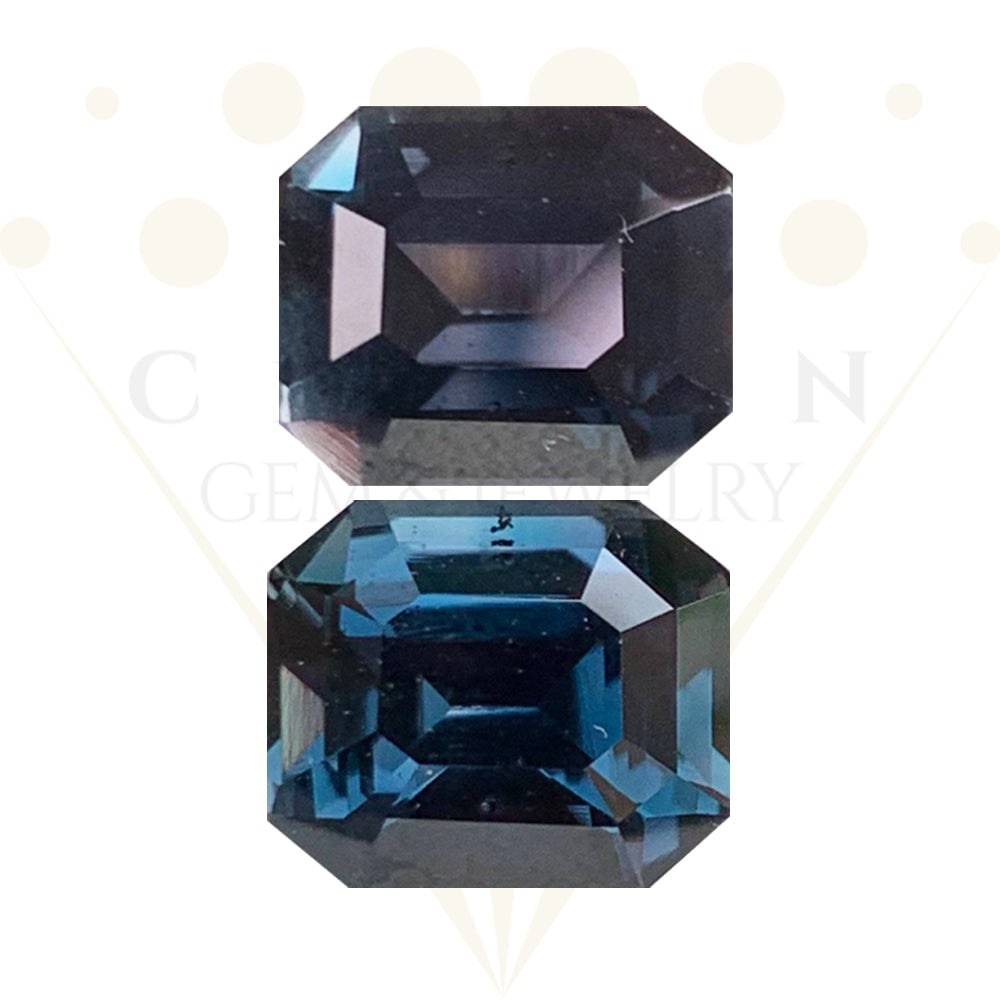4.09 Cts Natural Color Change Teal Sapphire - (UH) - Baza Boutique 
