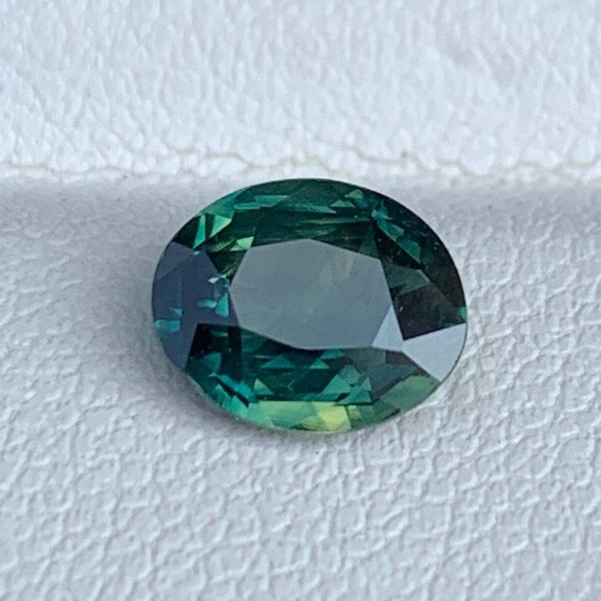 Captivating 1.18 Ct Unheated Teal Sapphire Peacock Sapphire Engagement for Ring making - Baza Boutique 