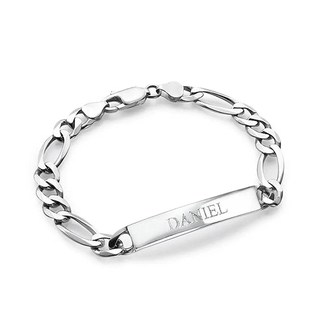 Custom Name Bracelet - Engraved Bracelet for Boyfriend, Husband, Brother - Baza Boutique 