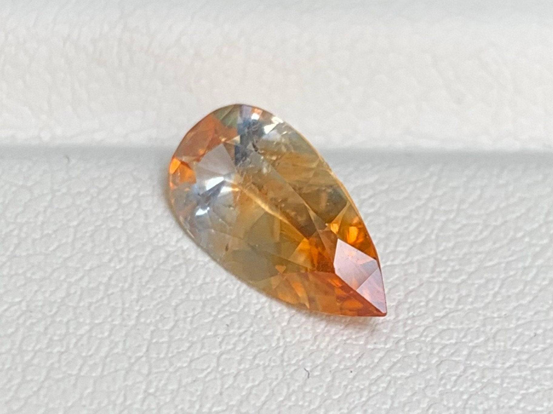 Bi-Color Super rare Sapphire 1.83 Carats, Unheated Natural Sapphire , Loose Gemstone, Gemstone For Jewelry Making, Rare Gemstones - Baza Boutique 
