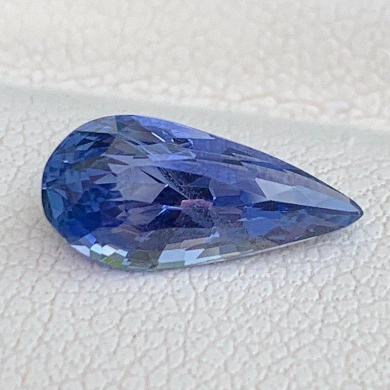 Blue sapphire 2.18 Cts, Natural Cornflower Blue Sapphire, Unheated  Blue sapphire for Engagement ring, Ceylon Blue Sapphire Gift for her - Baza Boutique 