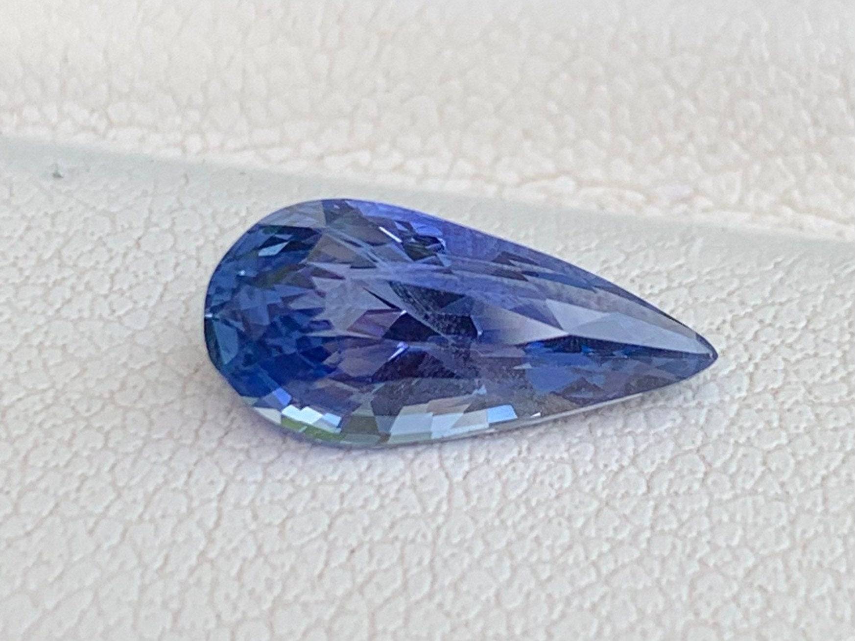 Blue sapphire 2.18 Cts, Natural Cornflower Blue Sapphire, Unheated  Blue sapphire for Engagement ring, Ceylon Blue Sapphire Gift for her - Baza Boutique 