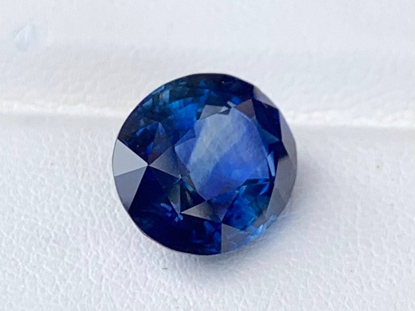 Blue sapphire 7.14 Cts, Natural Blue Sapphire, Blue sapphire for Engagement ring, Ceylon Blue Sapphire, Blue Sapphire Gift For her - Baza Boutique 
