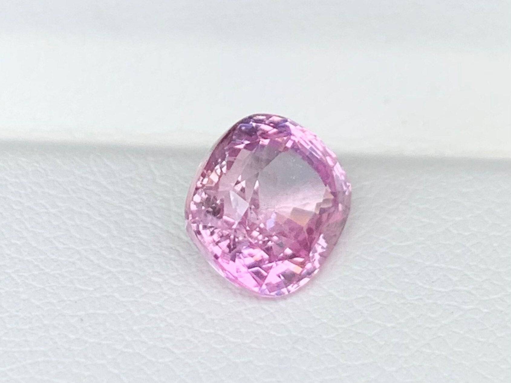 Blush Lavender Peach Sapphire 3.28 Cts, Unheated lavender sapphire, lilac Pinkish purple sapphire engagement Ring,Pink Sapphire Gift For Her - Baza Boutique 