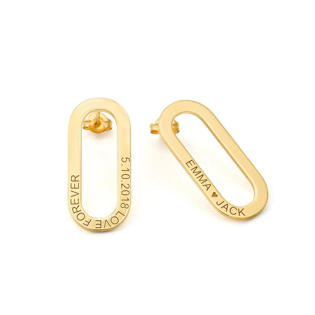 Clip earring, Clip On Earrings- Dainty Clip Ons- Marble Earrings Clip On - Baza Boutique 
