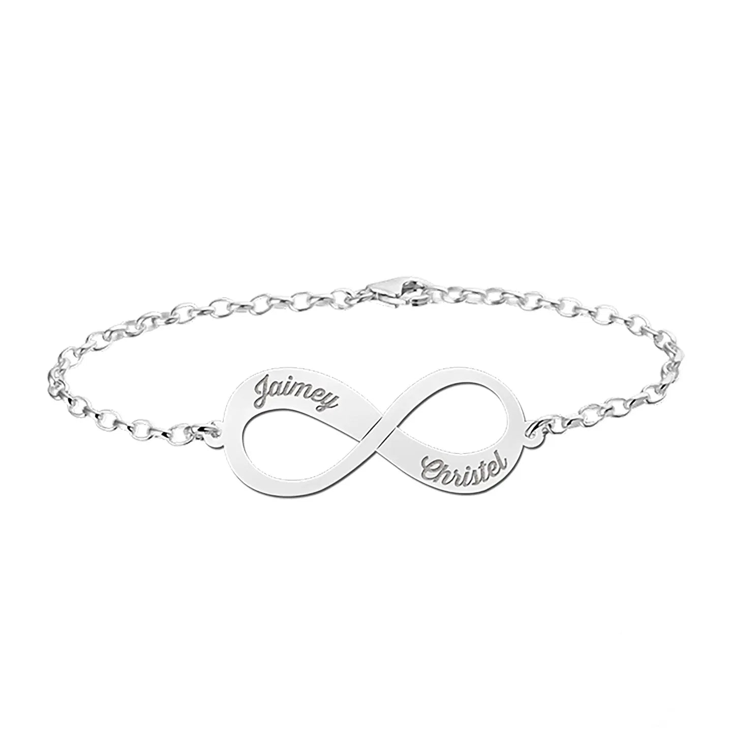 Infinity Love Bracelet - Personalized Jewelry for Her - Baza Boutique 